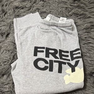 Freecity Gray Ankle Pants